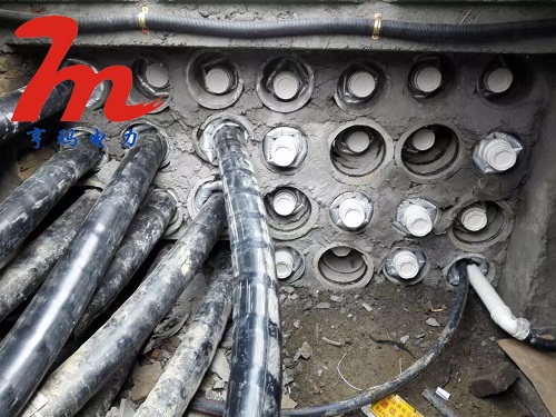 江蘇連云港變電站110kv電纜溝防水封堵案例