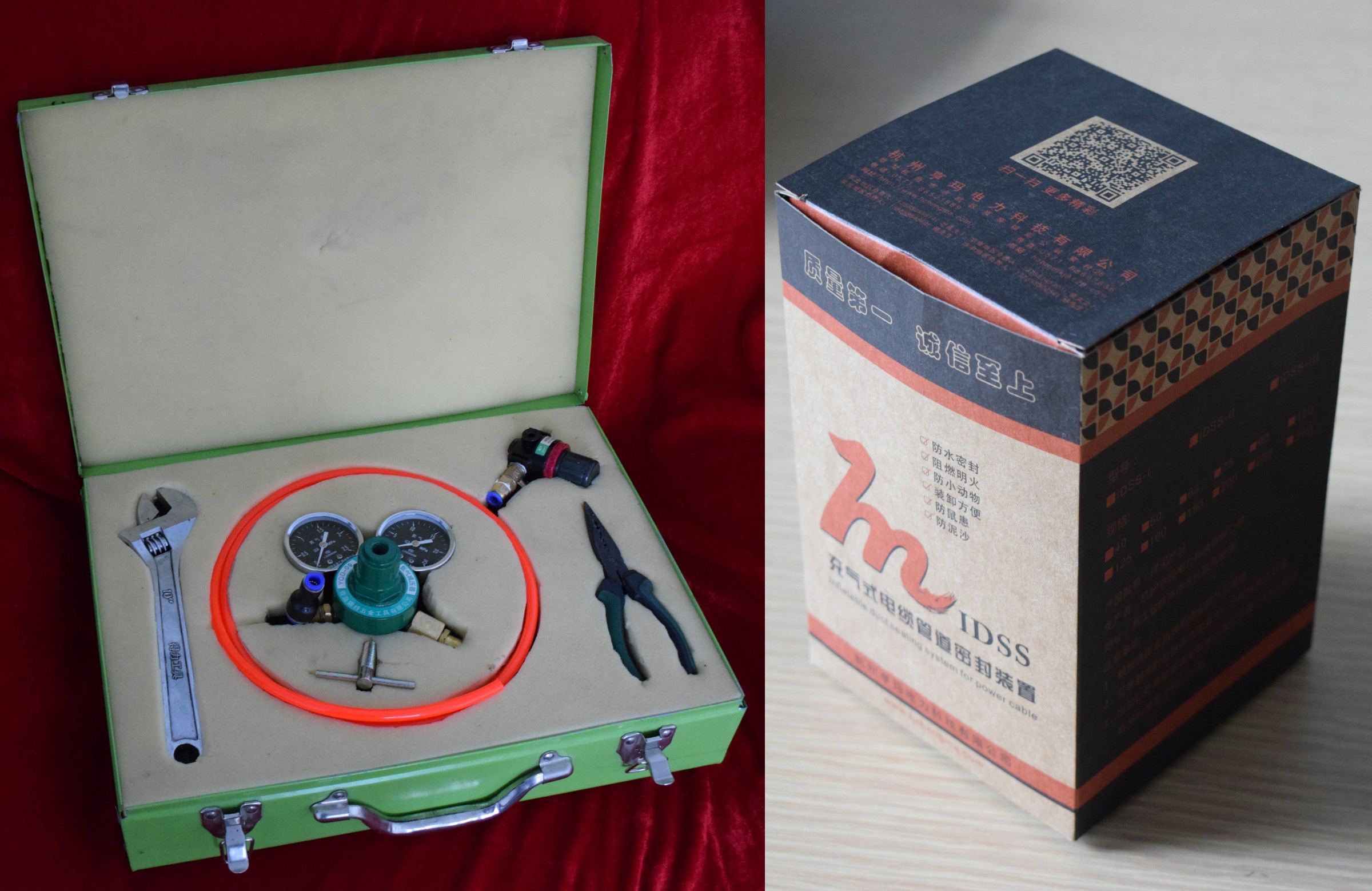 充氣式電纜管安裝工具及包裝